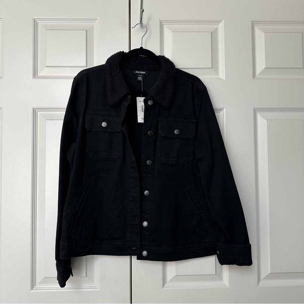 Joe Fresh Black Lightweight Shirt Jacket